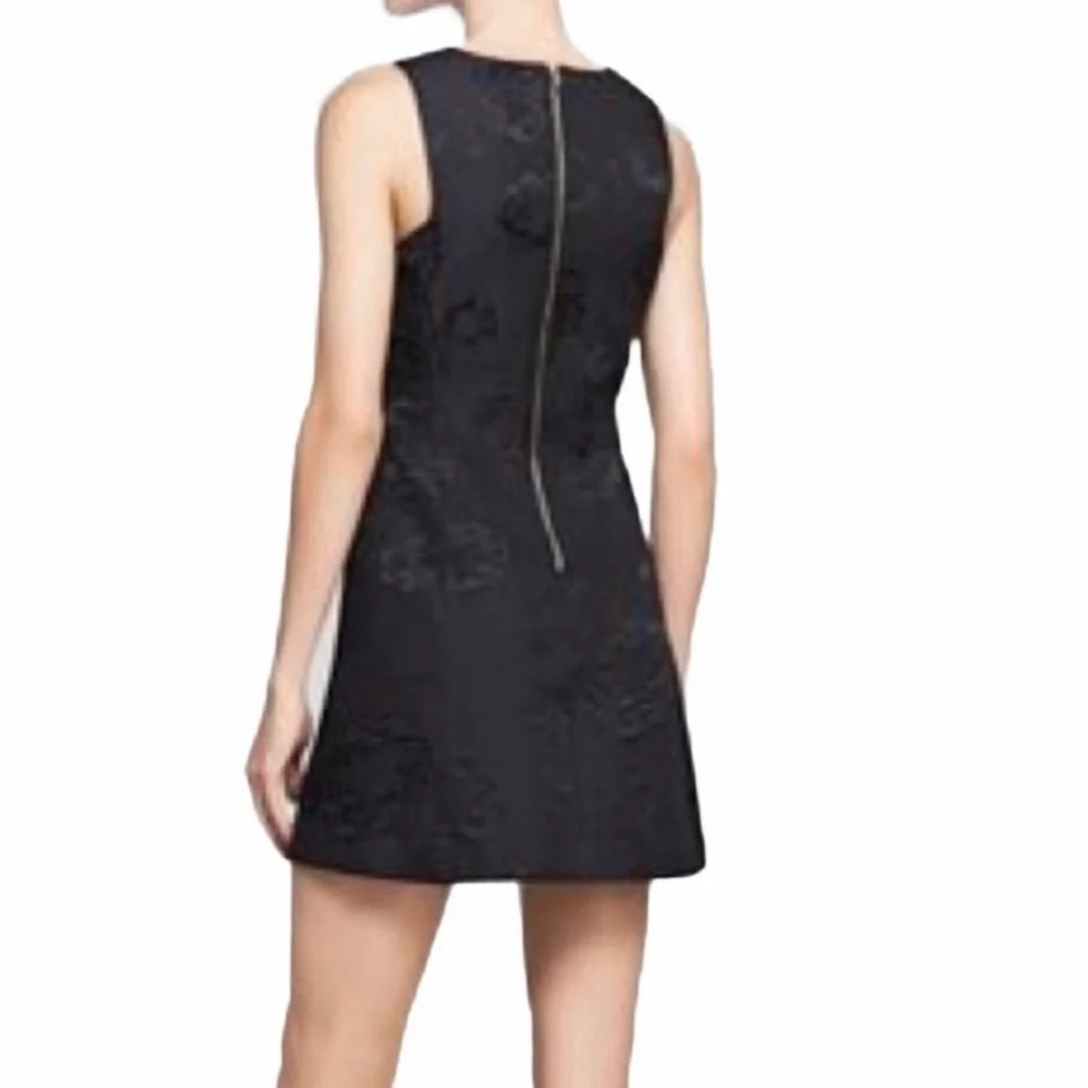 French Connection Black Textured Sheath Dress - Picture 2 of 8